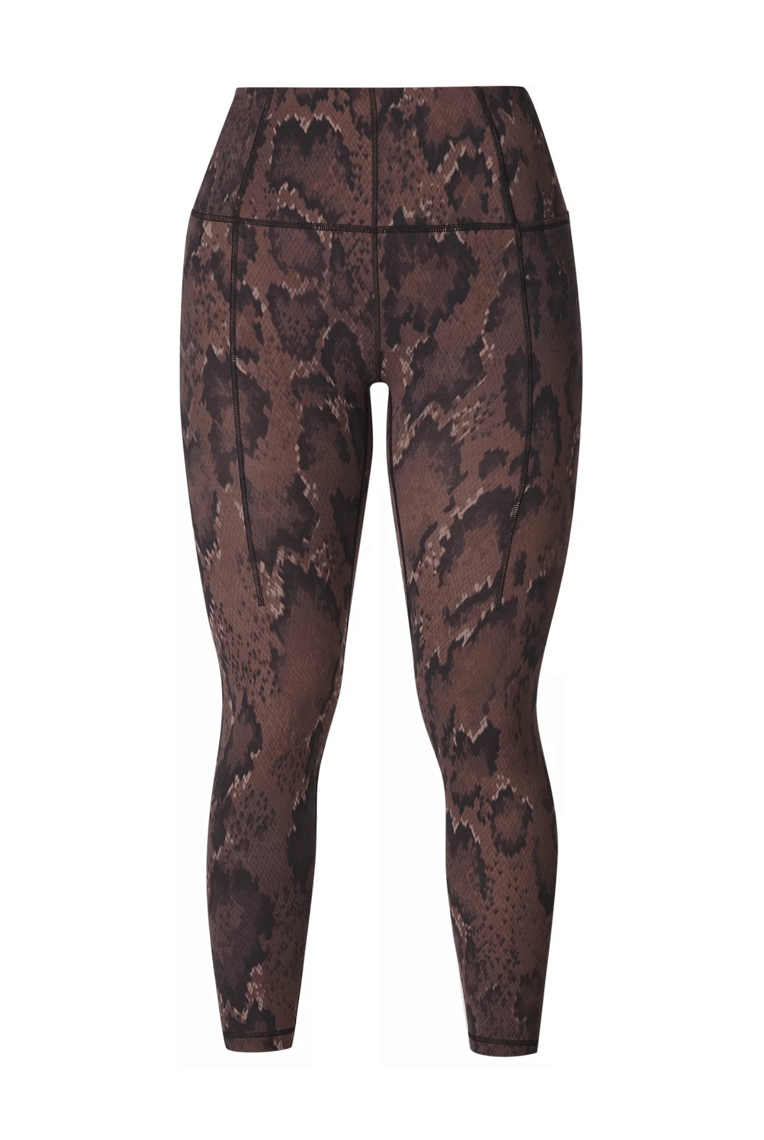 Sweaty Betty Super Soft 7/8 Yoga Leggings Brown Python Print