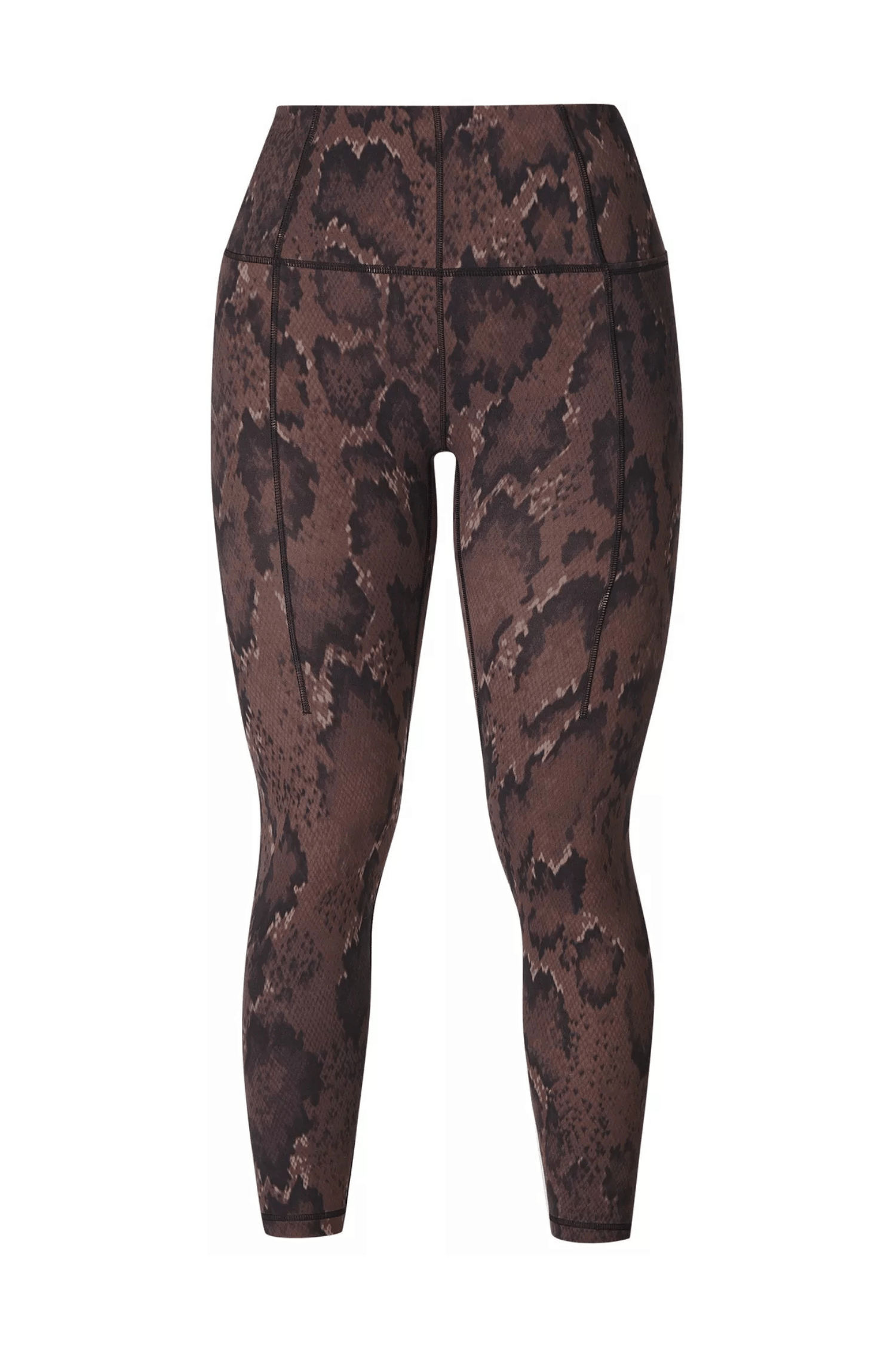 Sweaty Betty Super Soft 7/8 Yoga Leggings Brown Python Print