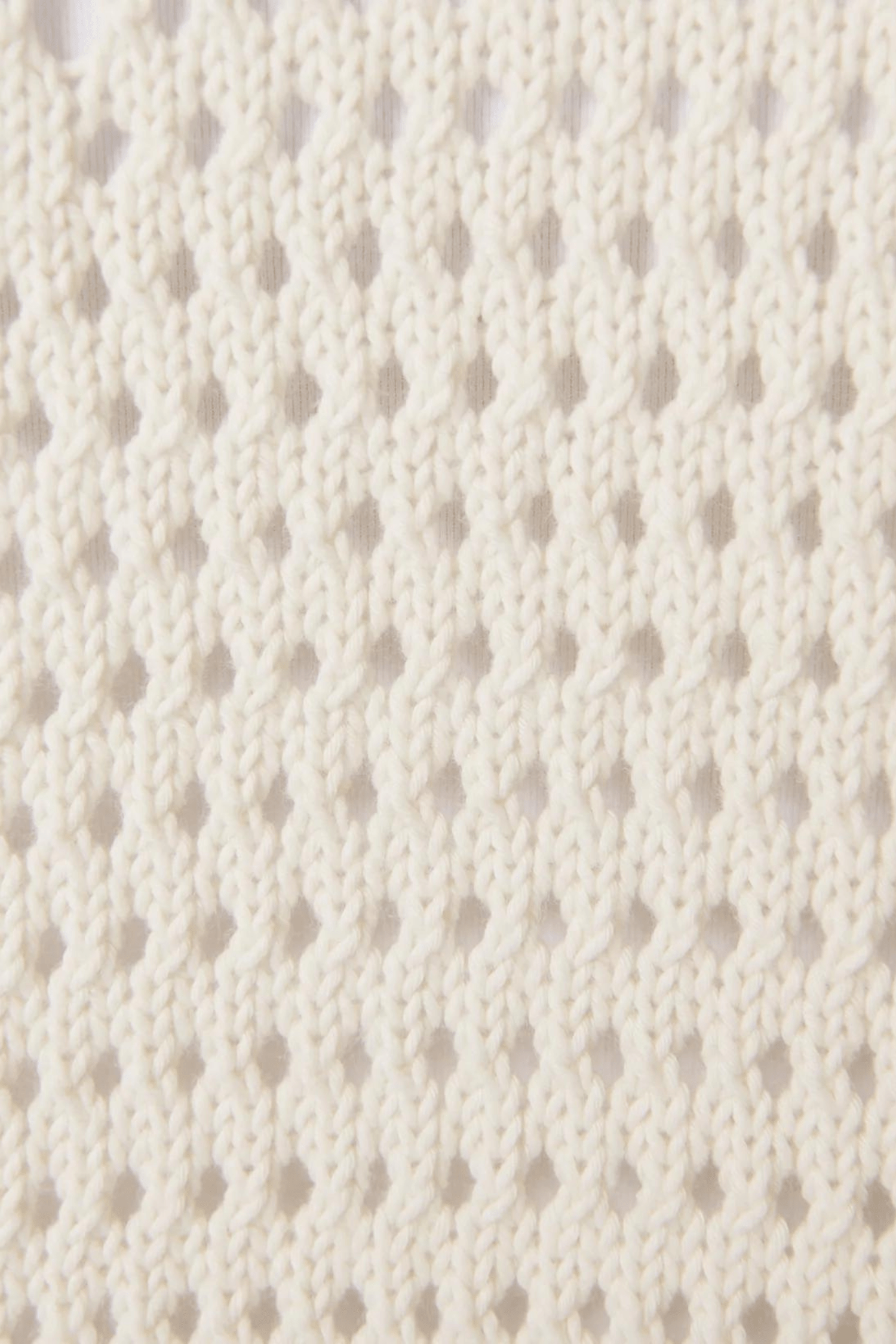 Sweaty Betty Tides High Open Weave Sweater Lily White