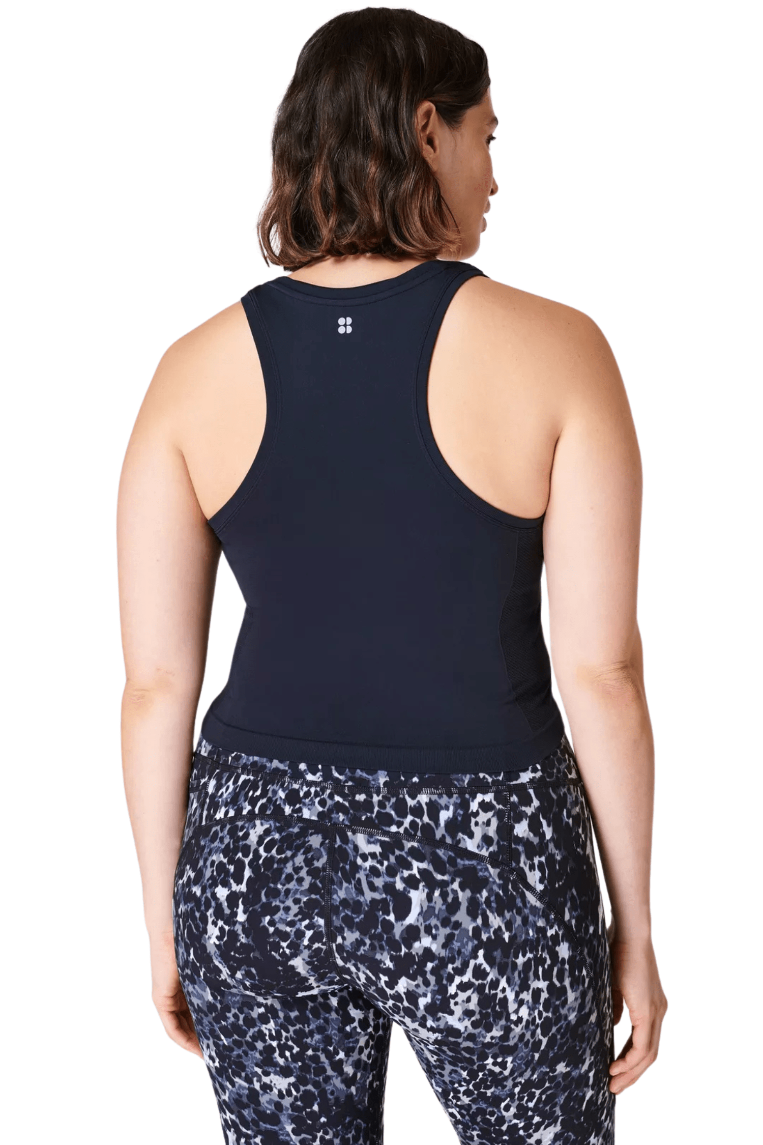 Sweaty Betty Athlete Crop Seamless Gym Tank Black