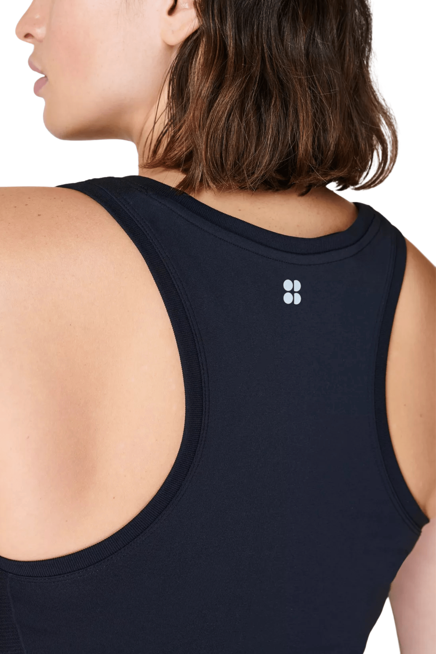 Sweaty Betty Athlete Crop Seamless Gym Tank Black