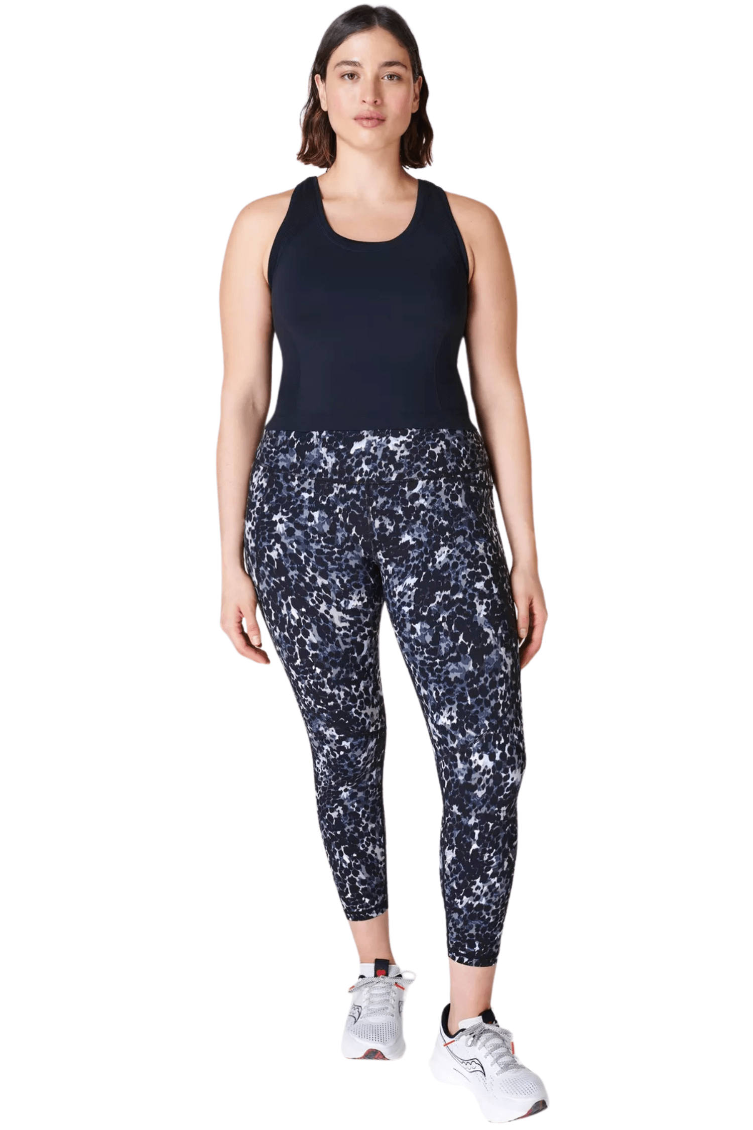 Sweaty Betty Athlete Crop Seamless Gym Tank Black