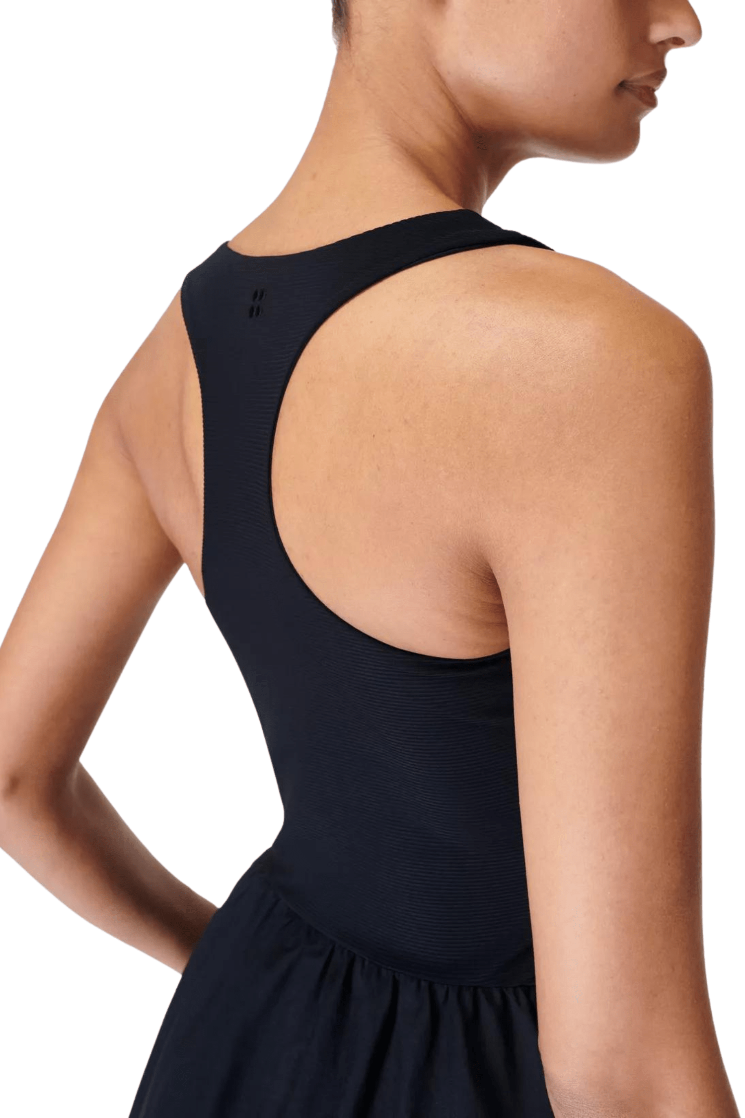 Sweaty Betty Explorer Ribbed Racer Dress Black