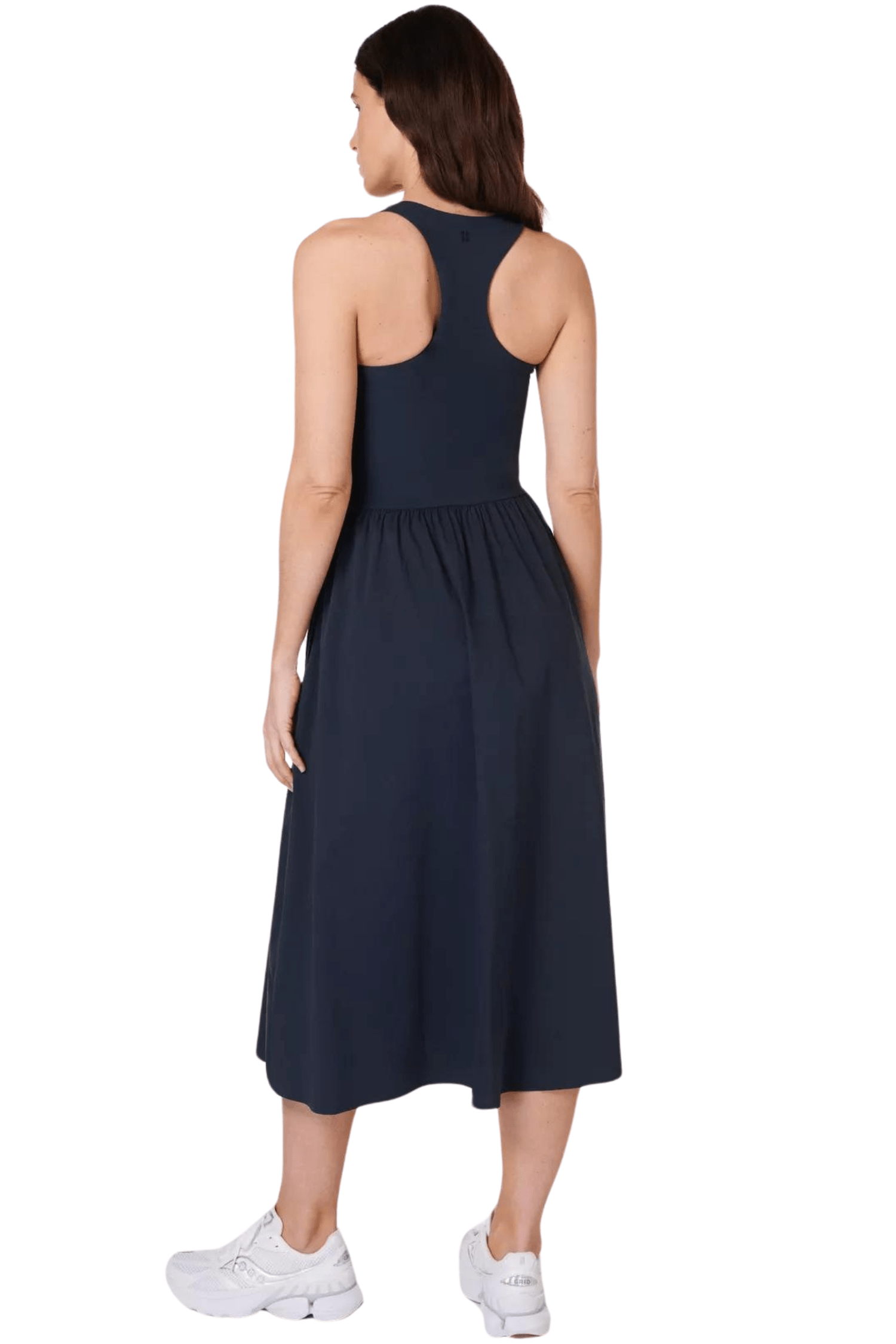 Sweaty Betty Explorer Ribbed Racer Dress Navy Blue
