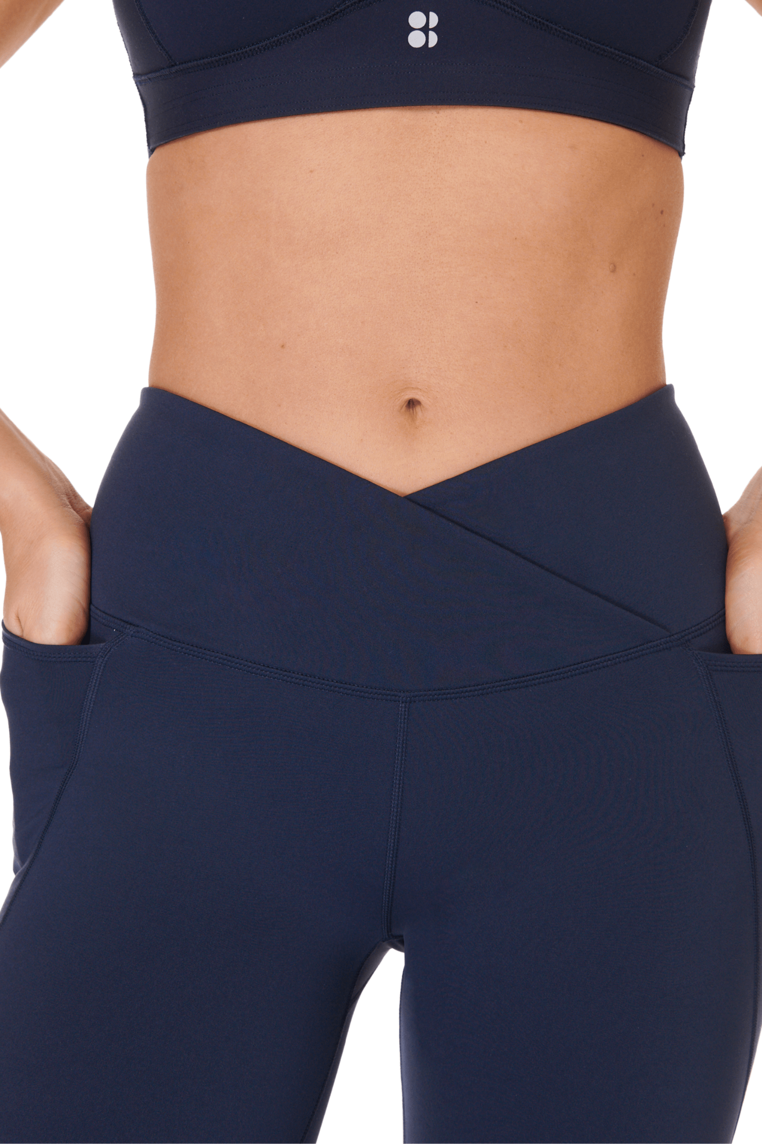 Sweaty Betty Power Boot Cut 2.0 Wrap Waist Navy Blue