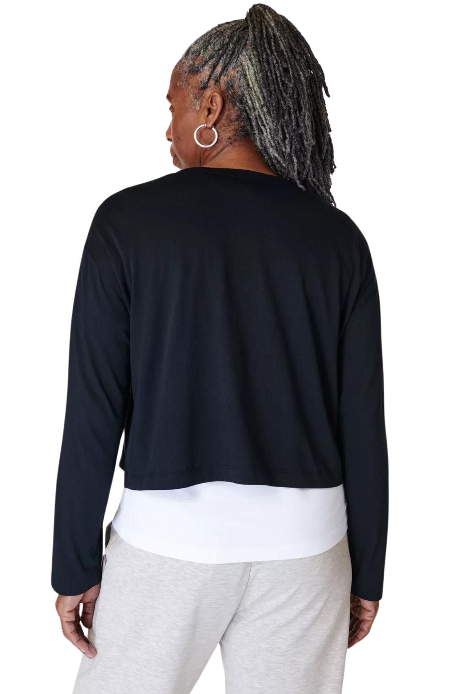 Sweaty Betty Essential Crop Long Sleeve Black