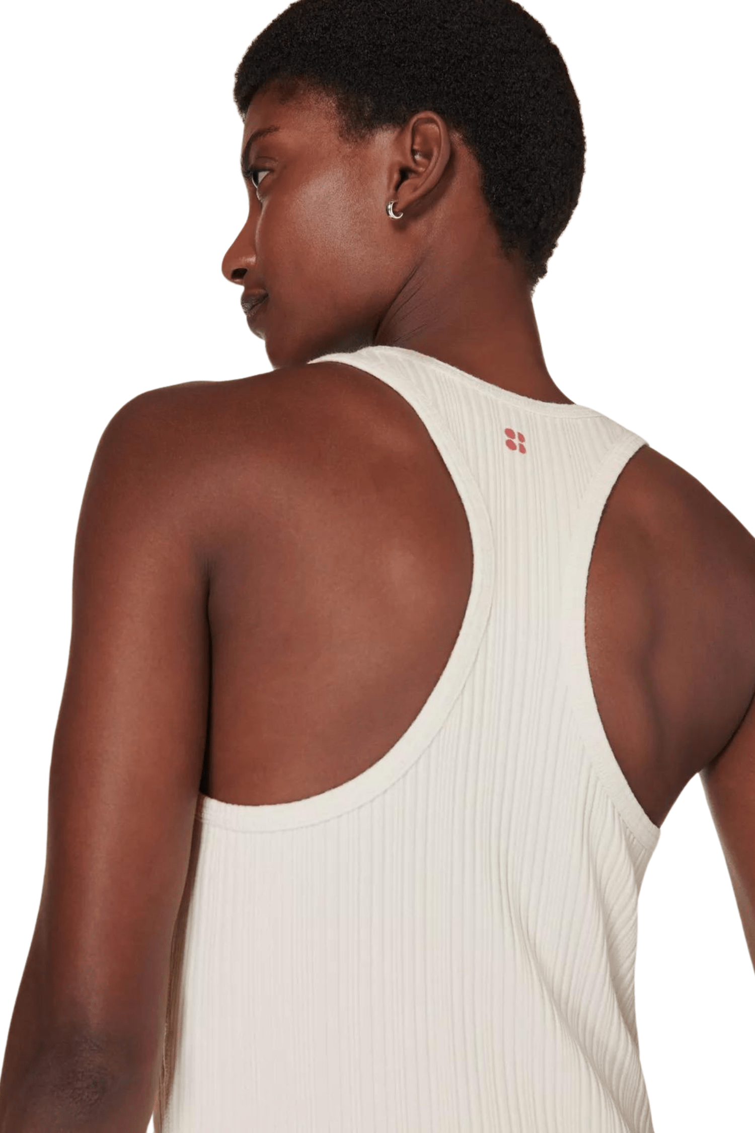 Sweaty Betty Resort Rib Tank Dress Lily White
