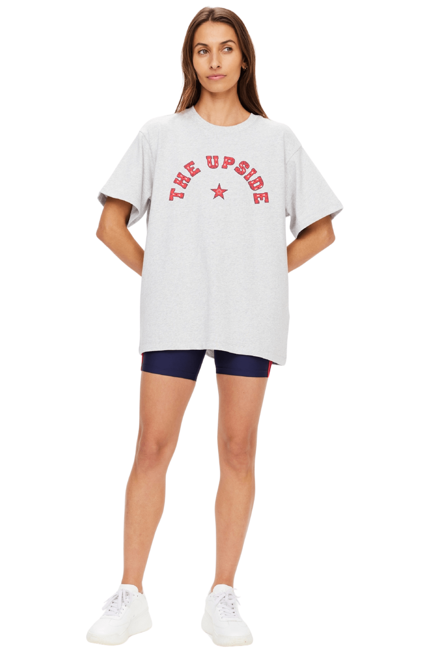 The Upside Ranchero Sammi Tee Grey Marle