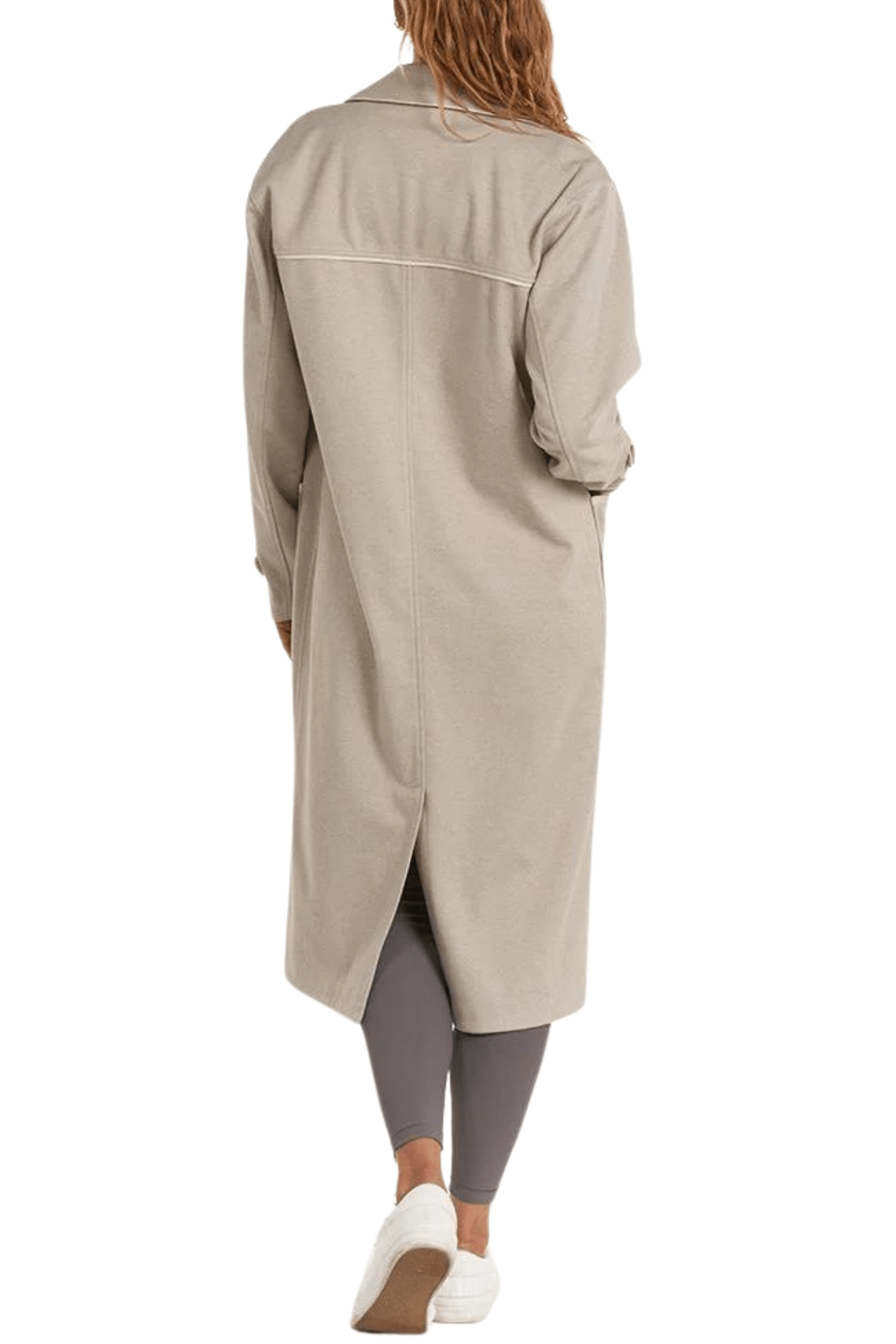 Thrive Société Quinn Trench Coat Stone