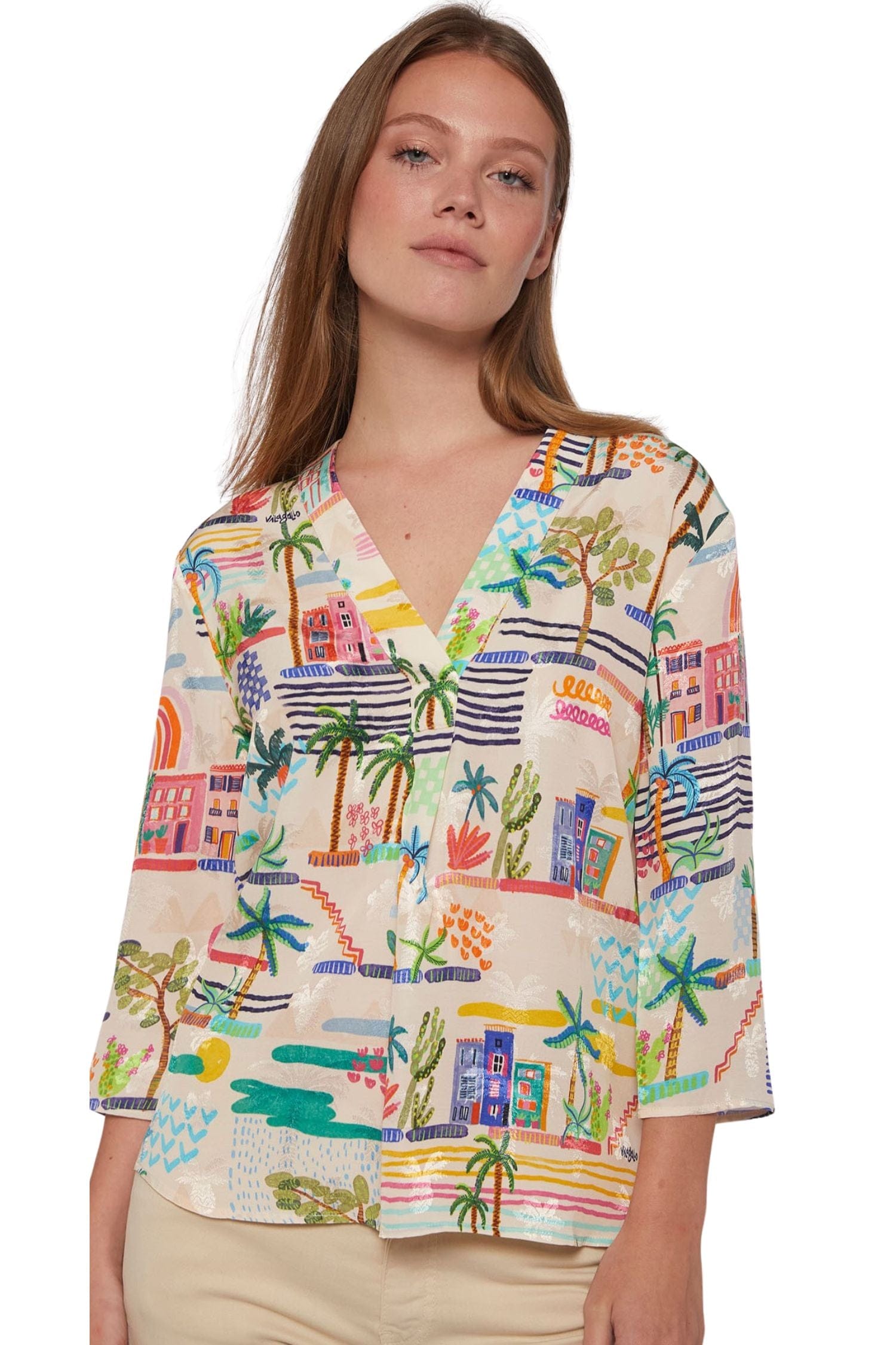 Vilagallo Shirt Leandra Villajoyosa Acuarela