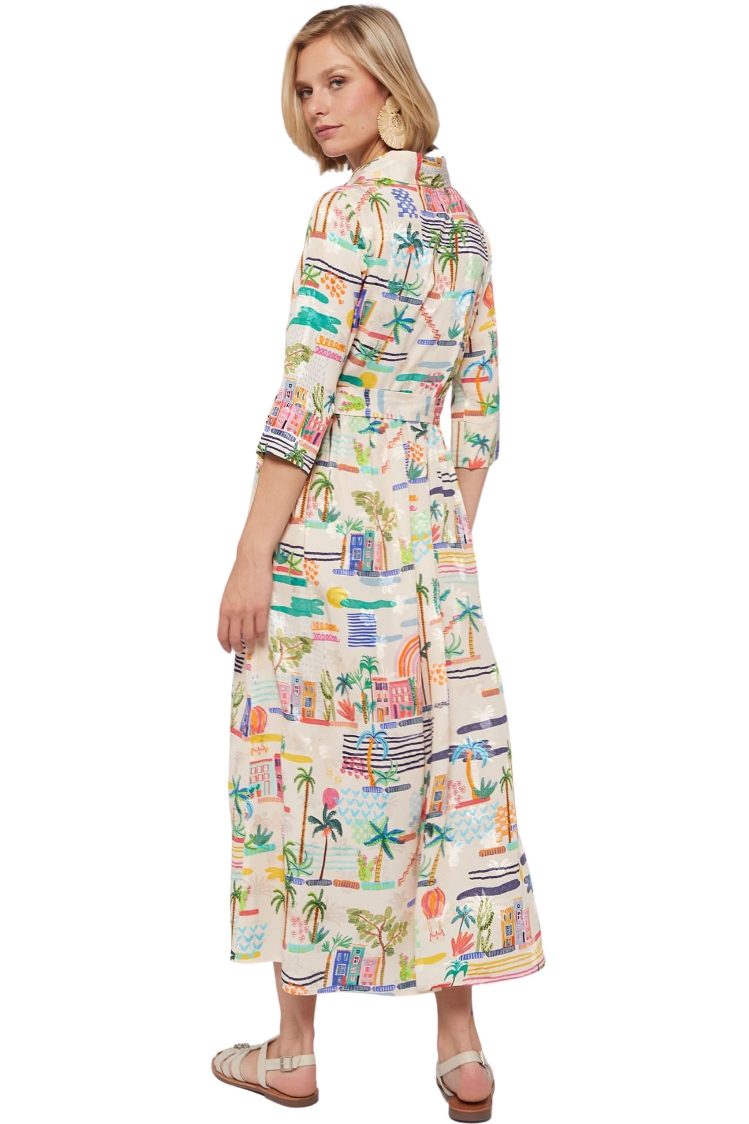 Vilagallo Dress Natalia Villajoyosa Acuarela