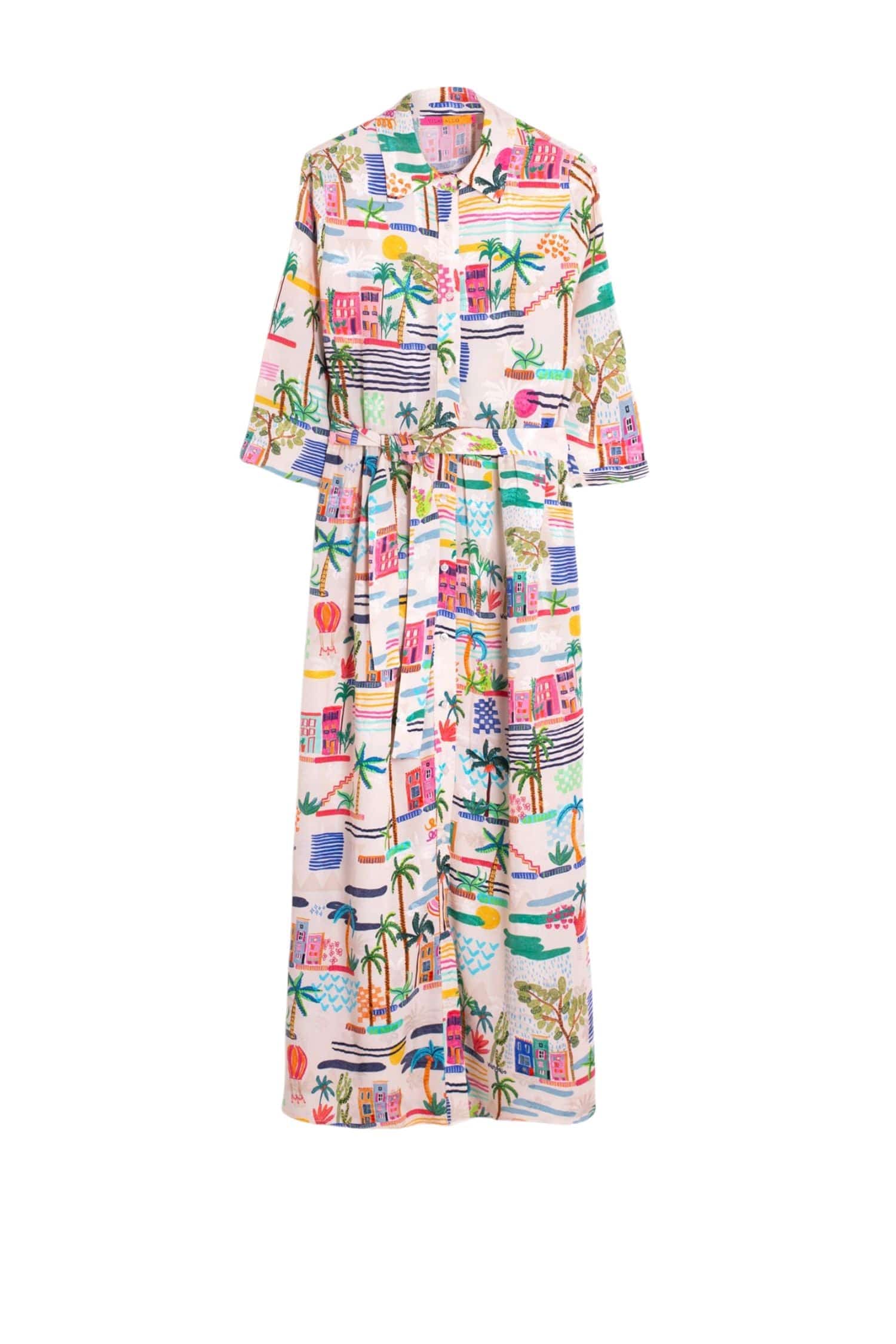 Vilagallo Dress Natalia Villajoyosa Acuarela