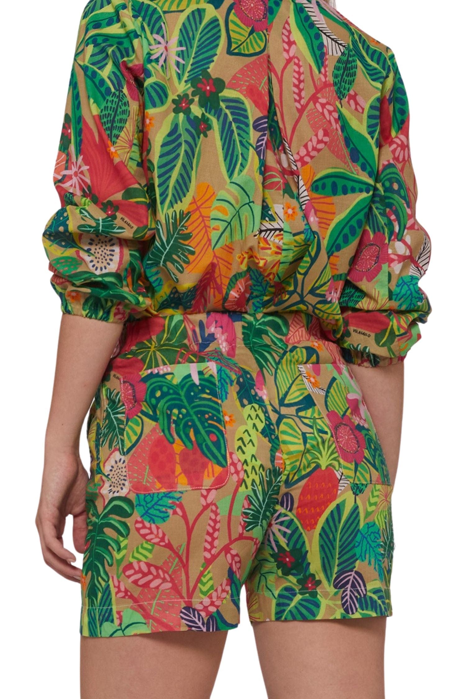 Vilagallo Short Sandra Tropical Print