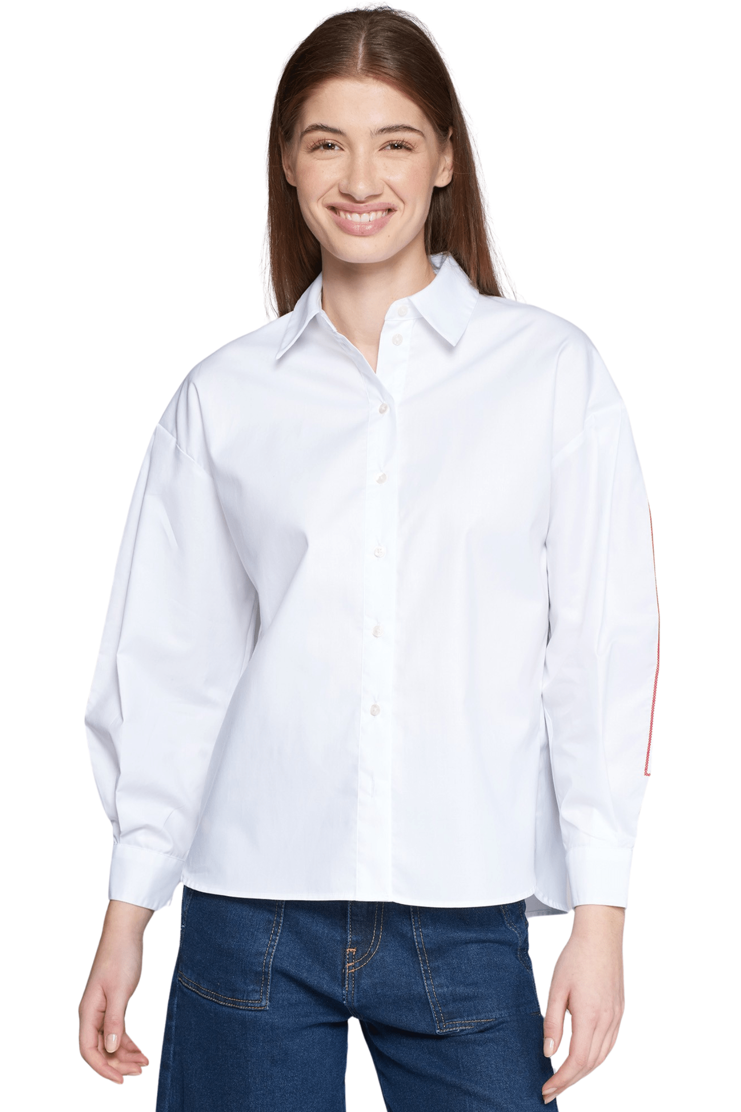 Vilagallo Vernen Shirt Embroidery White Twill