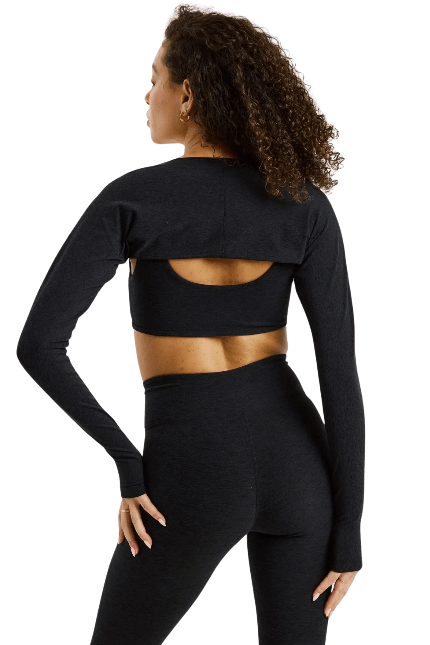 Year of Ours Stretch Shrug Heather Black