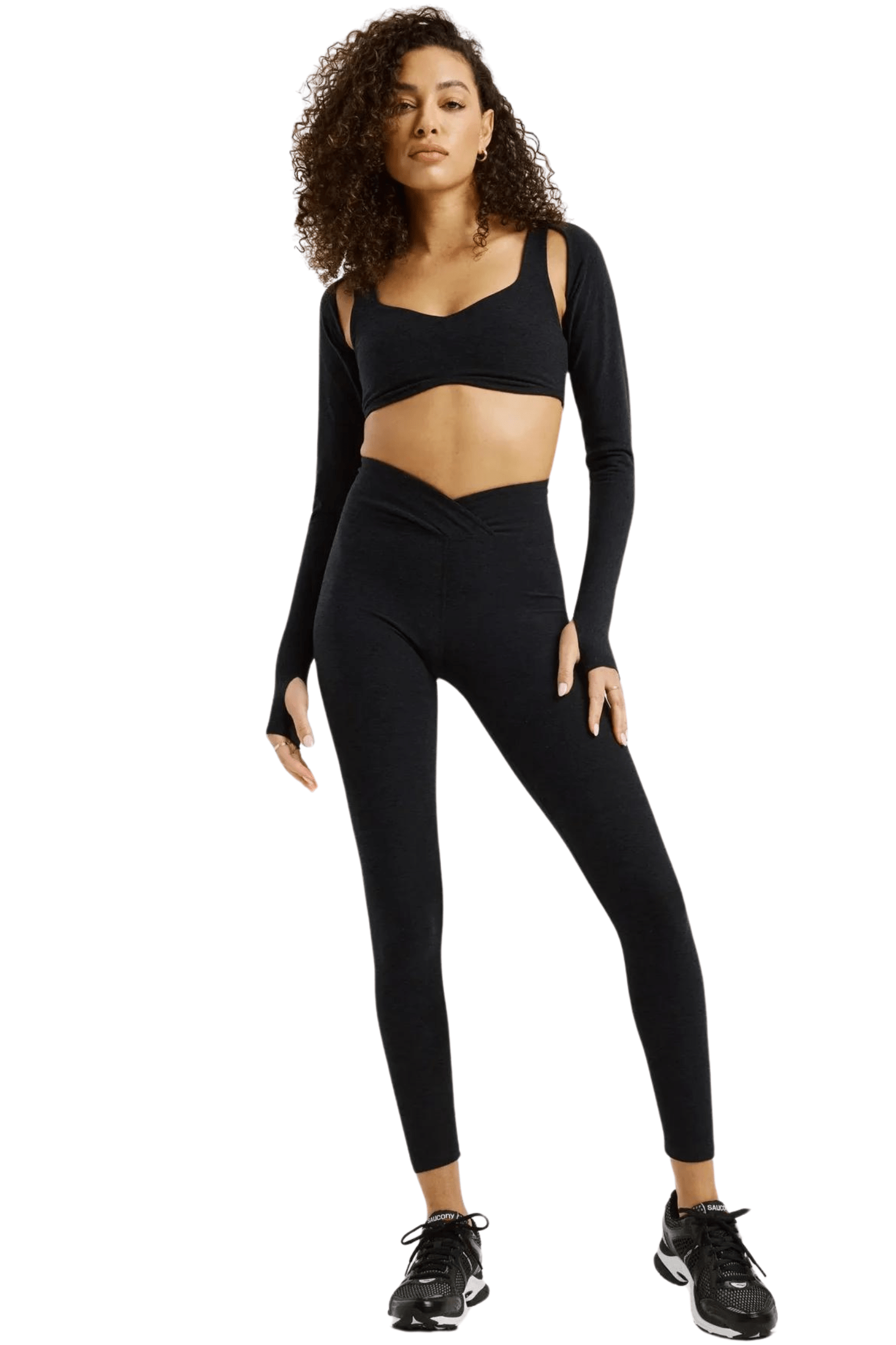 Year of Ours Stretch Shrug Heather Black