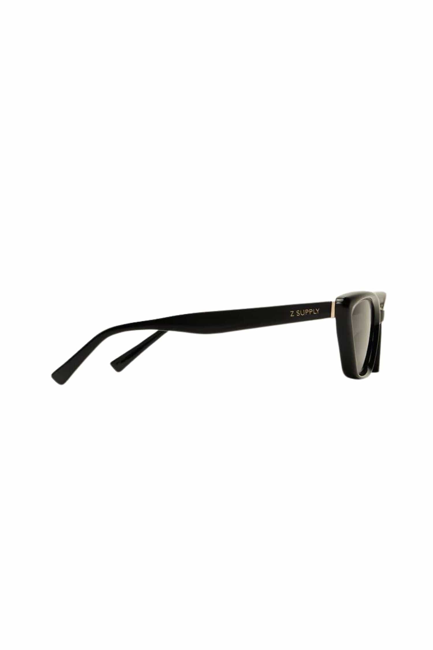 Z Supply Staycation Sunglasses Polished Black Gray