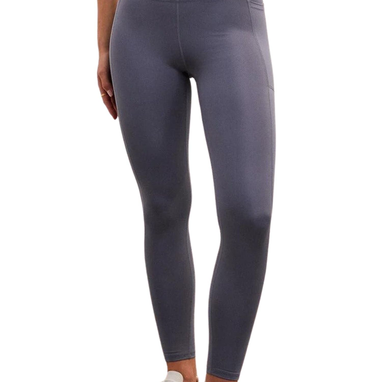 Z Supply Good Form Rib 7/8 Legging Blue Ash