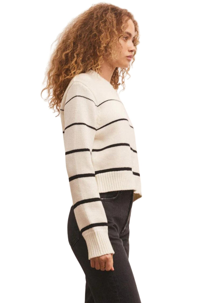 Z Supply Milan Stripe Sweater Natural