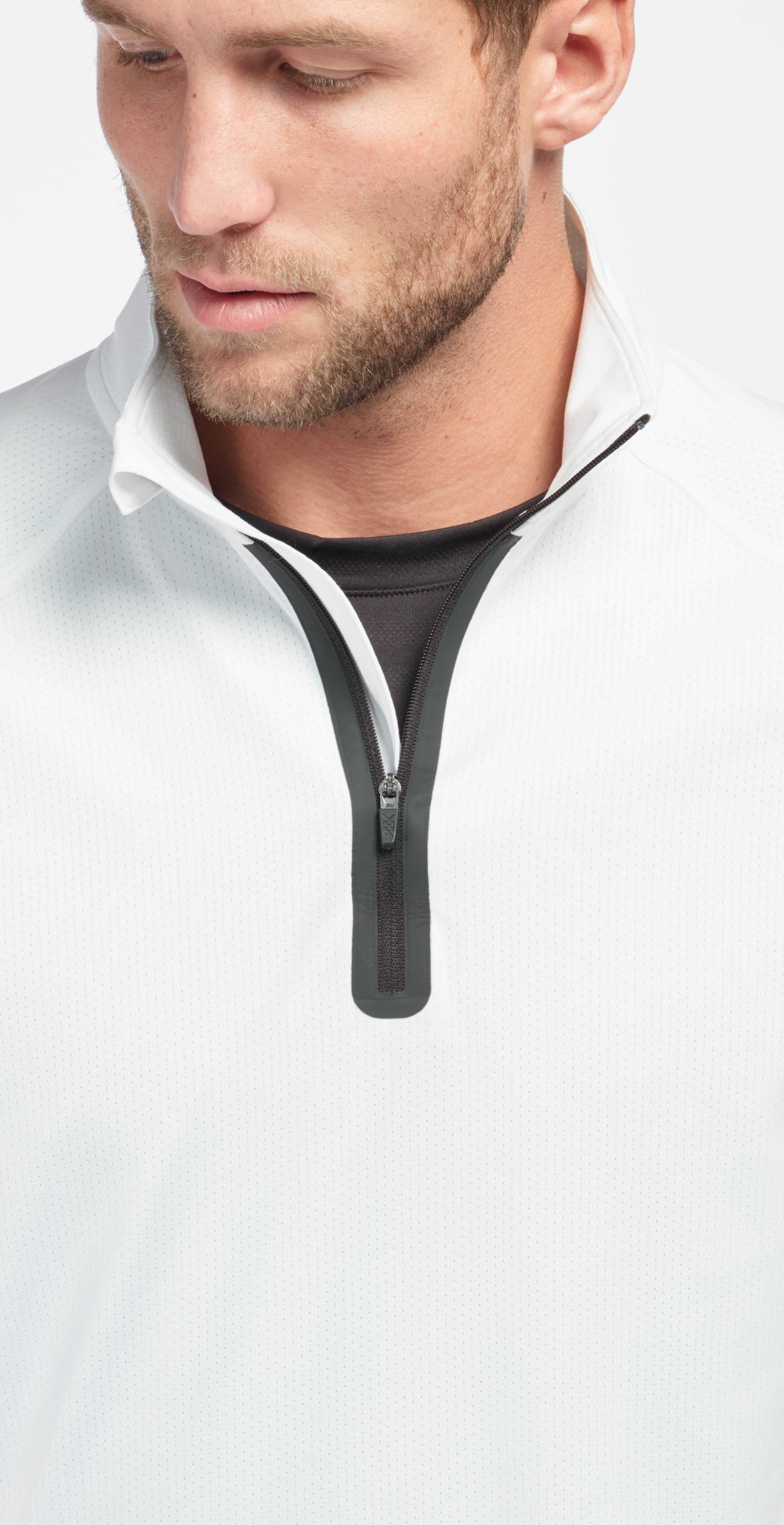 Rhone Courtside Performance 1/4 Zip White