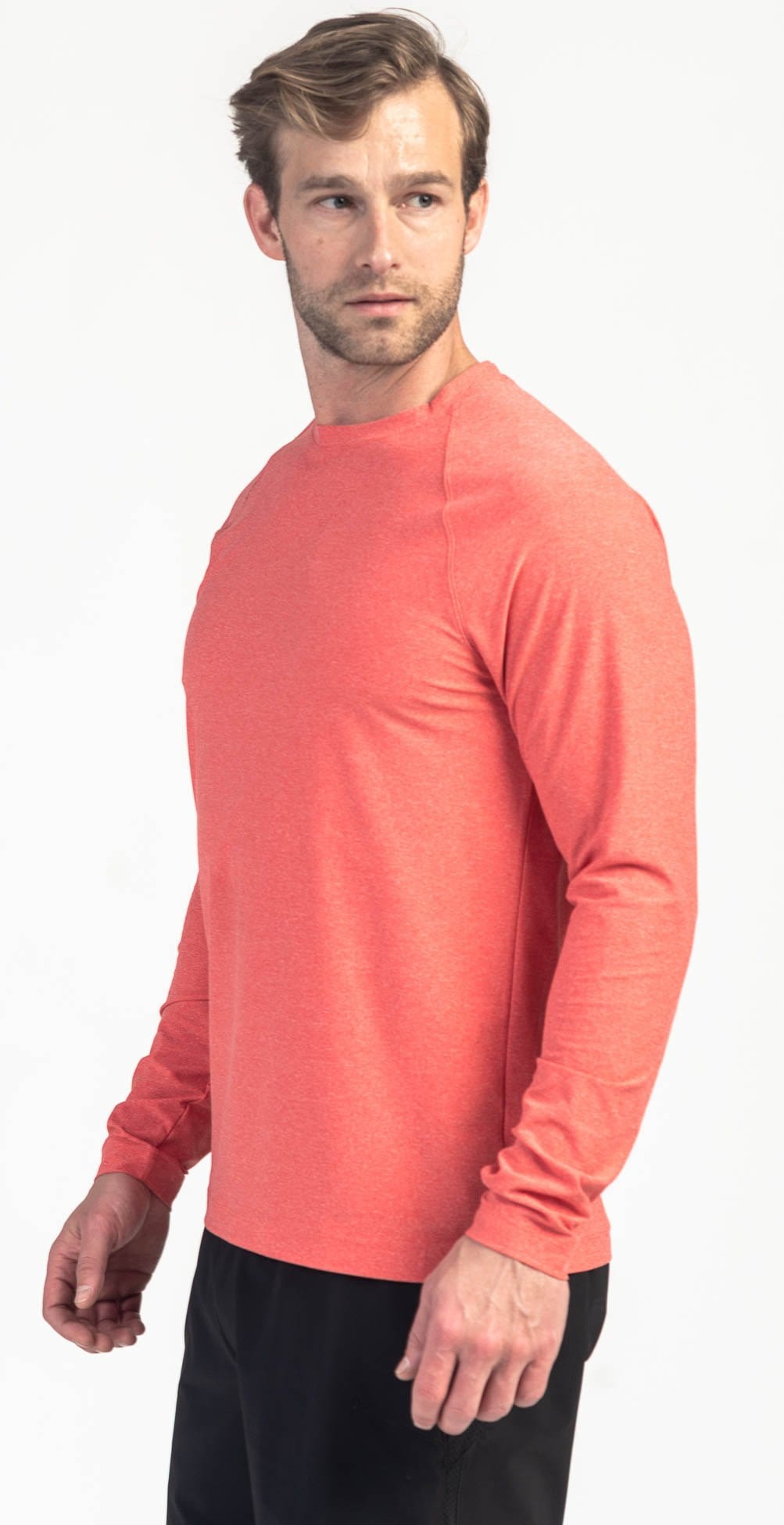Rhone Reign Long Sleeve Barbados Cherry Heather