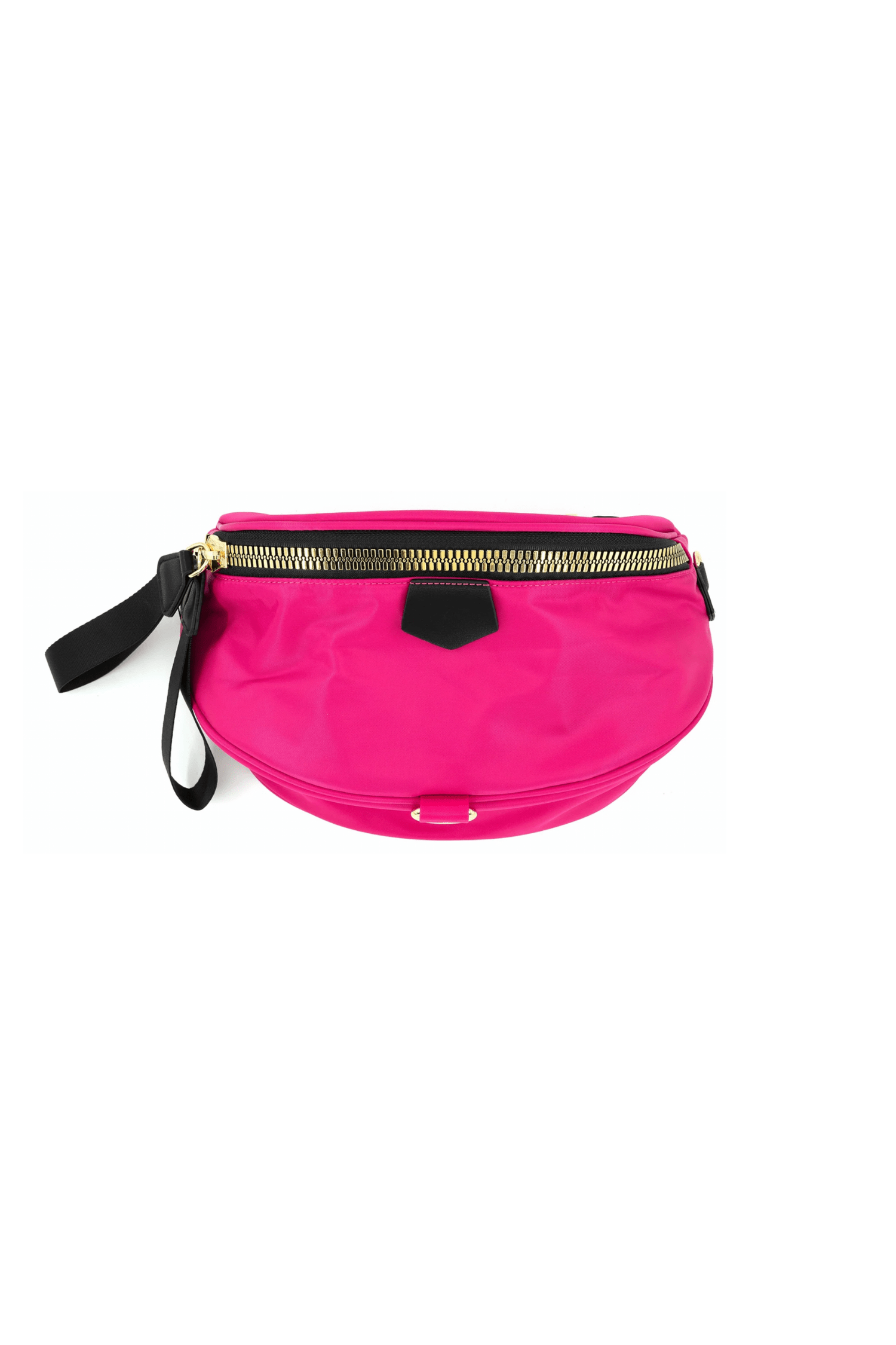 BC Handbags Large Nylon Fanny Pack Fuchsia