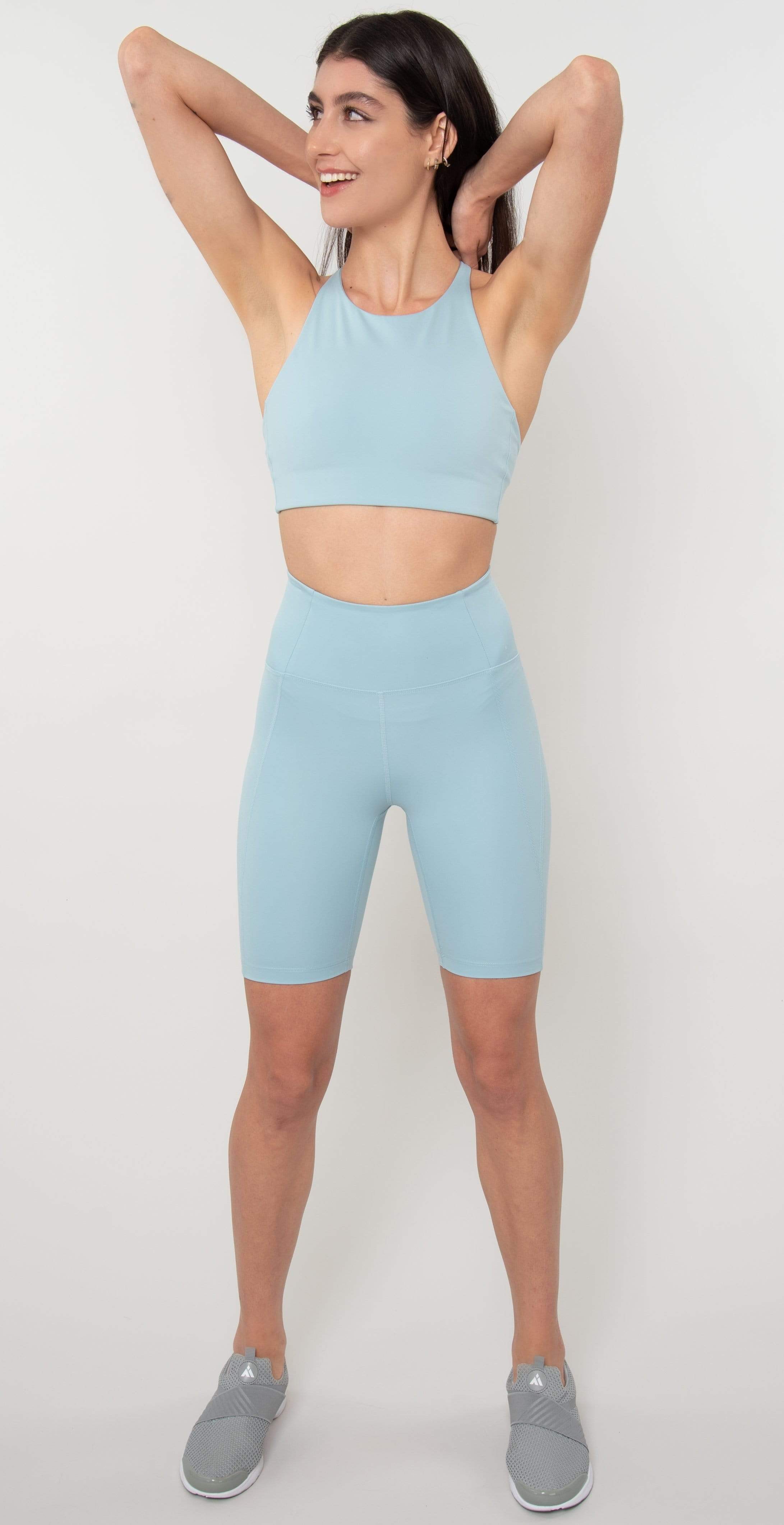 Girlfriend Collective High-Rise Bike Short Sky