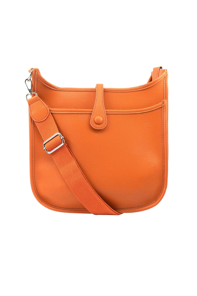 BC Handbags Large Messenger Bag Orange