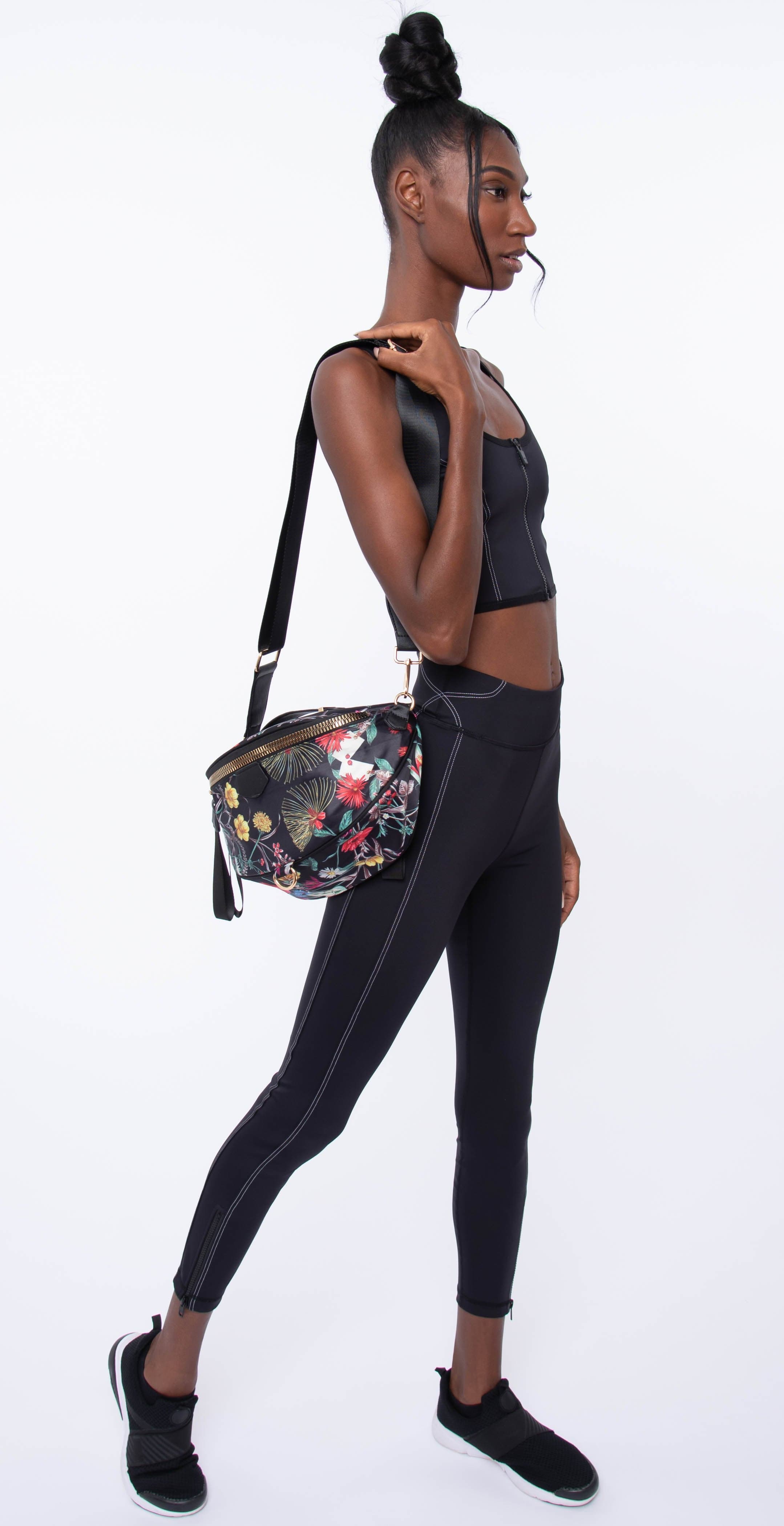 BC Handbags Large Nylon Fanny Pack Multi