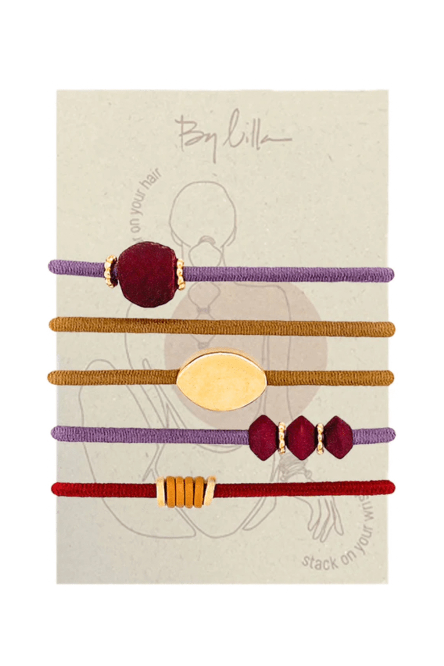 By Lilla Wool Mini Bracelet Stack