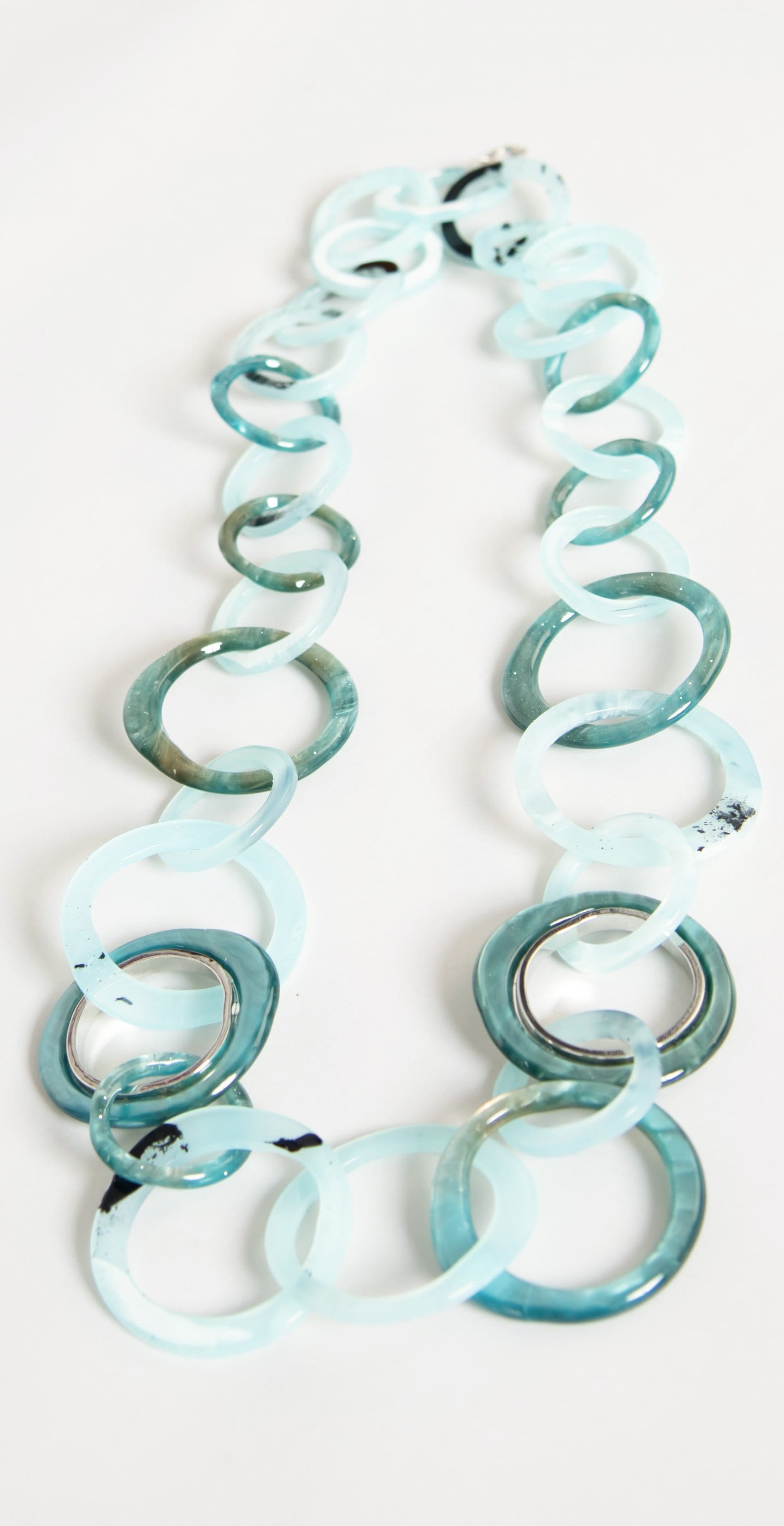 Rush by Denis & Charles Tami Round Link Necklace Blue