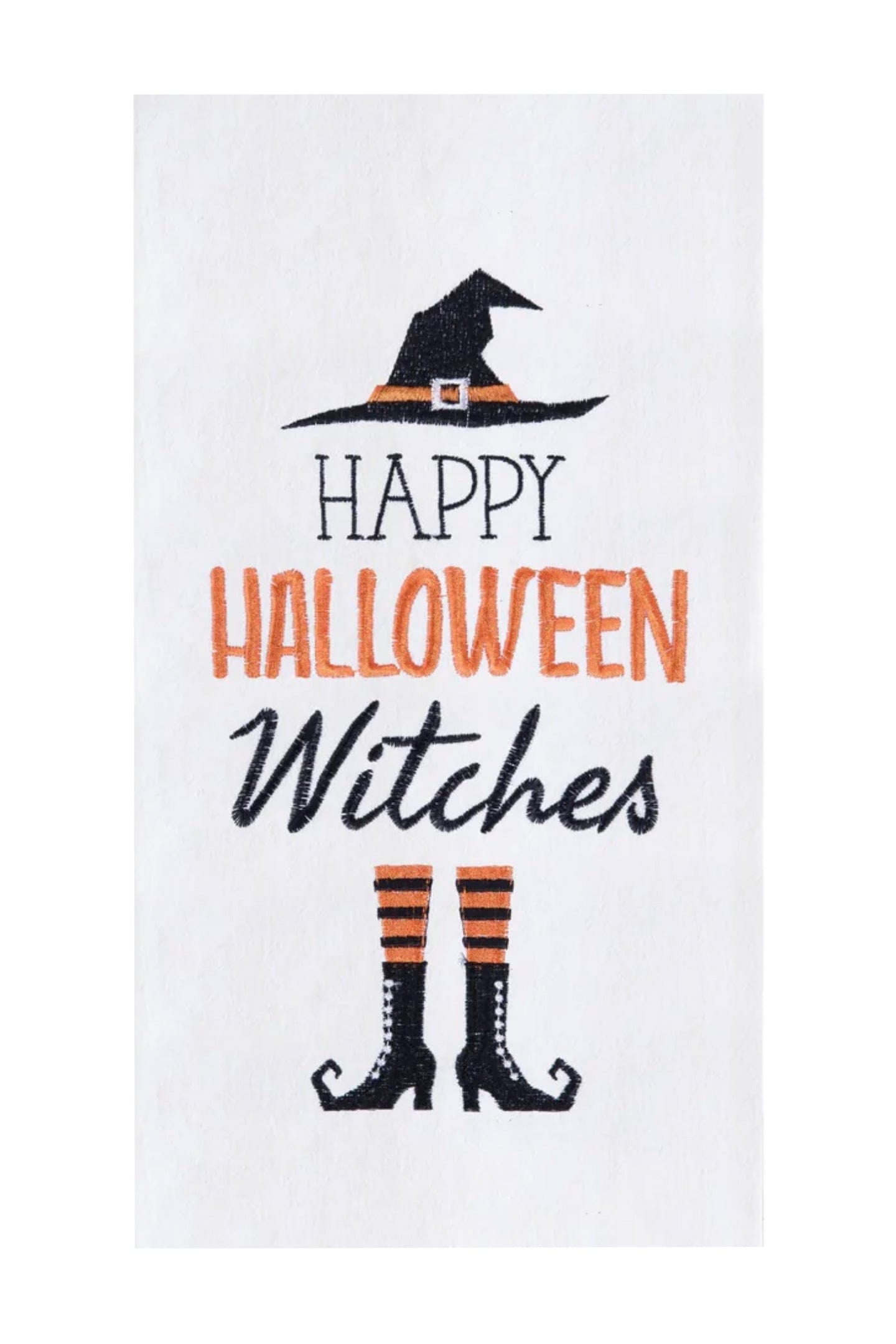 C&F Kitchen Towel Happy Halloween Witches