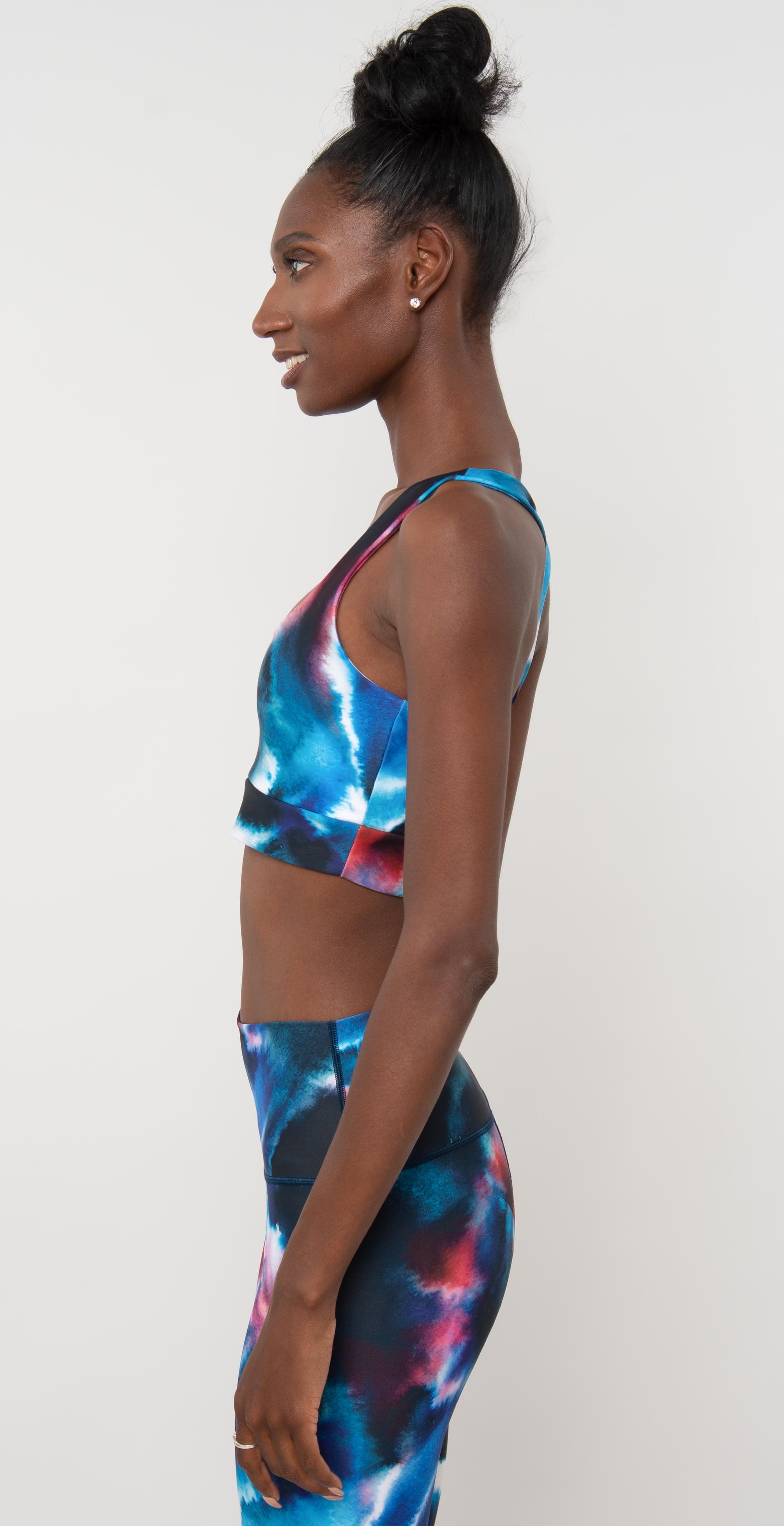 Catleya Izzy Sports Bra Navy Tie Dye