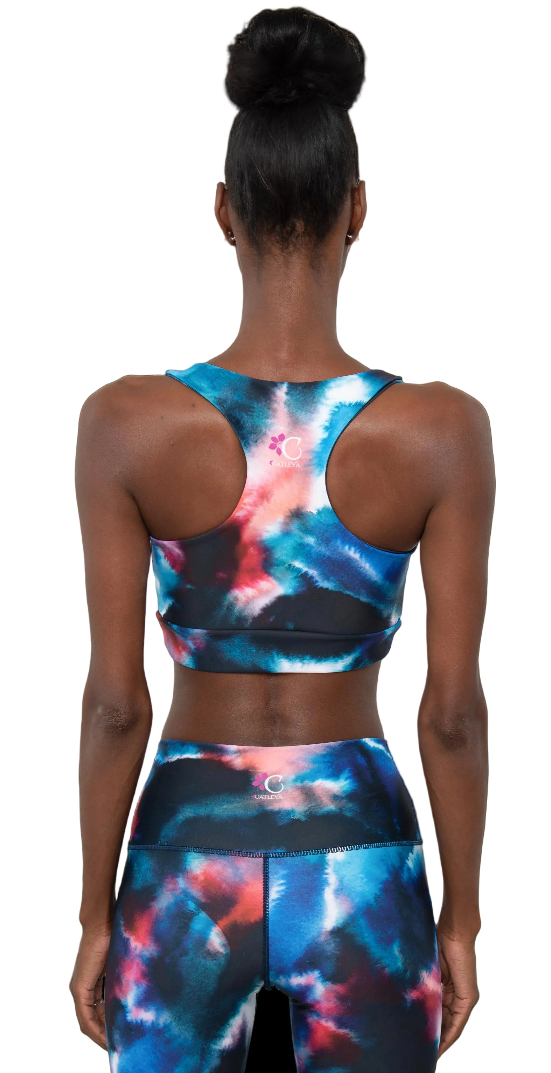 Catleya Izzy Sports Bra Navy Tie Dye