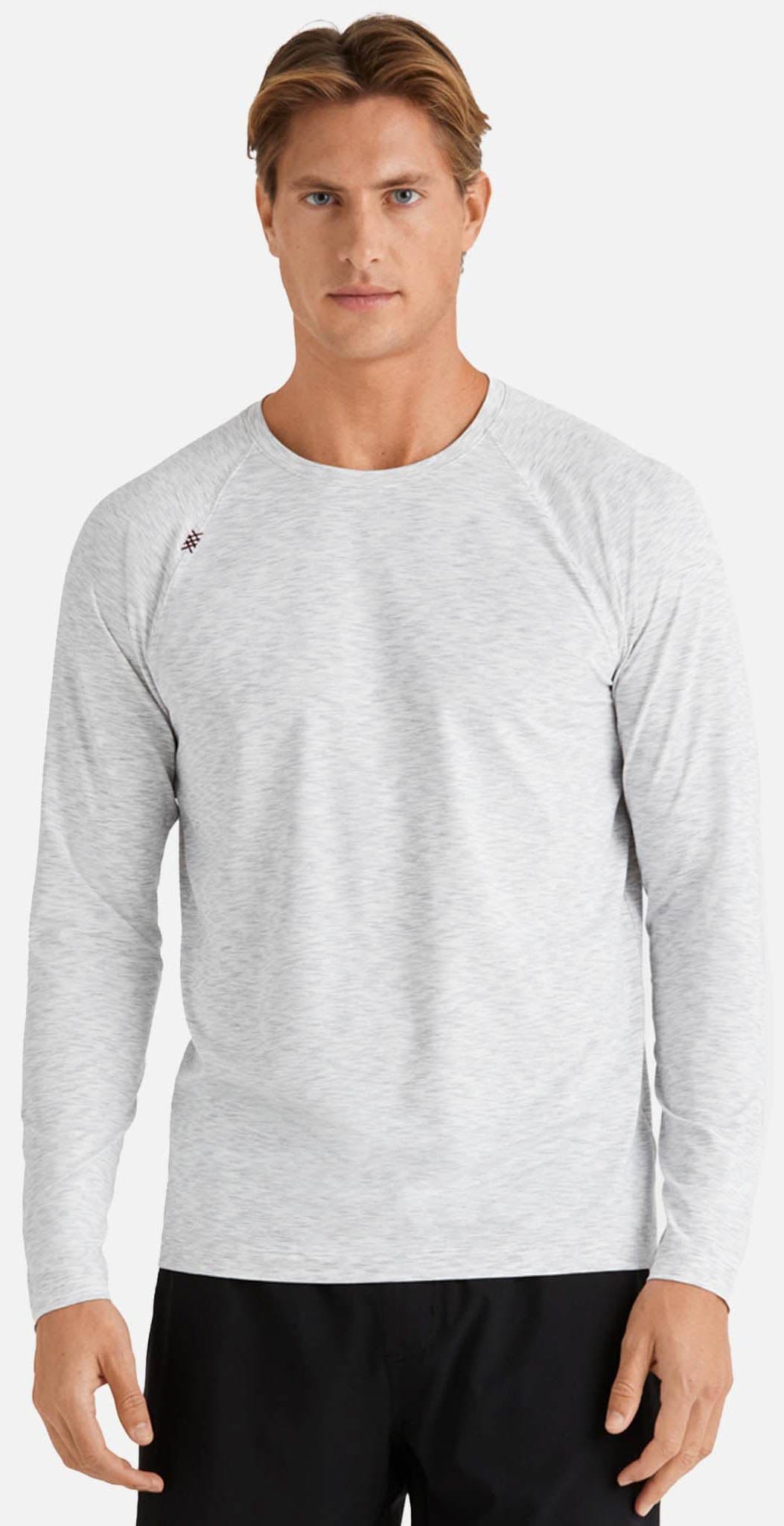 Rhone Reign Long Sleeve Gray Space Dye