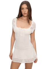Lover Crochet Knit Mini Dress
