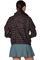 925Fit Fine Print Jacket Wild Thing Merlot