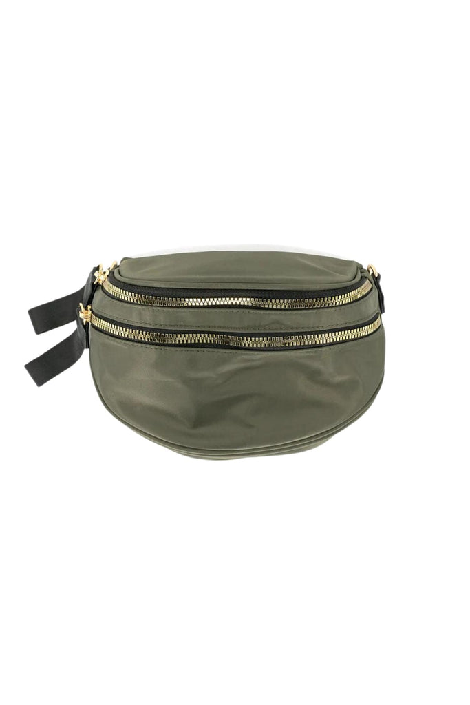 BC Handbags Nylon Fanny Pack Olive