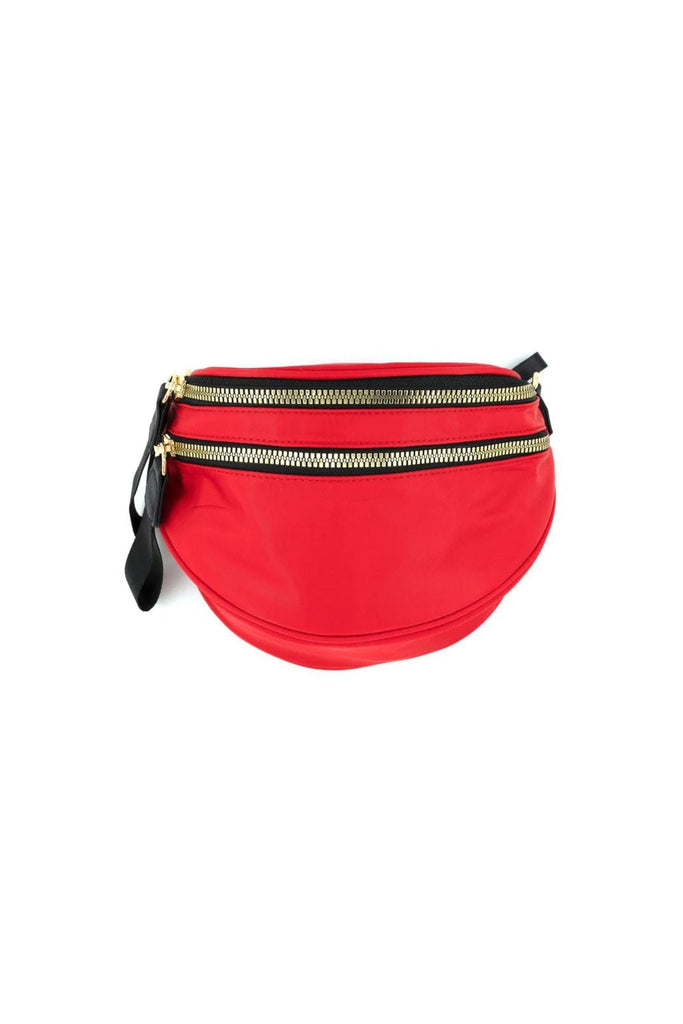 BC Handbags Nylon Fanny Pack Red