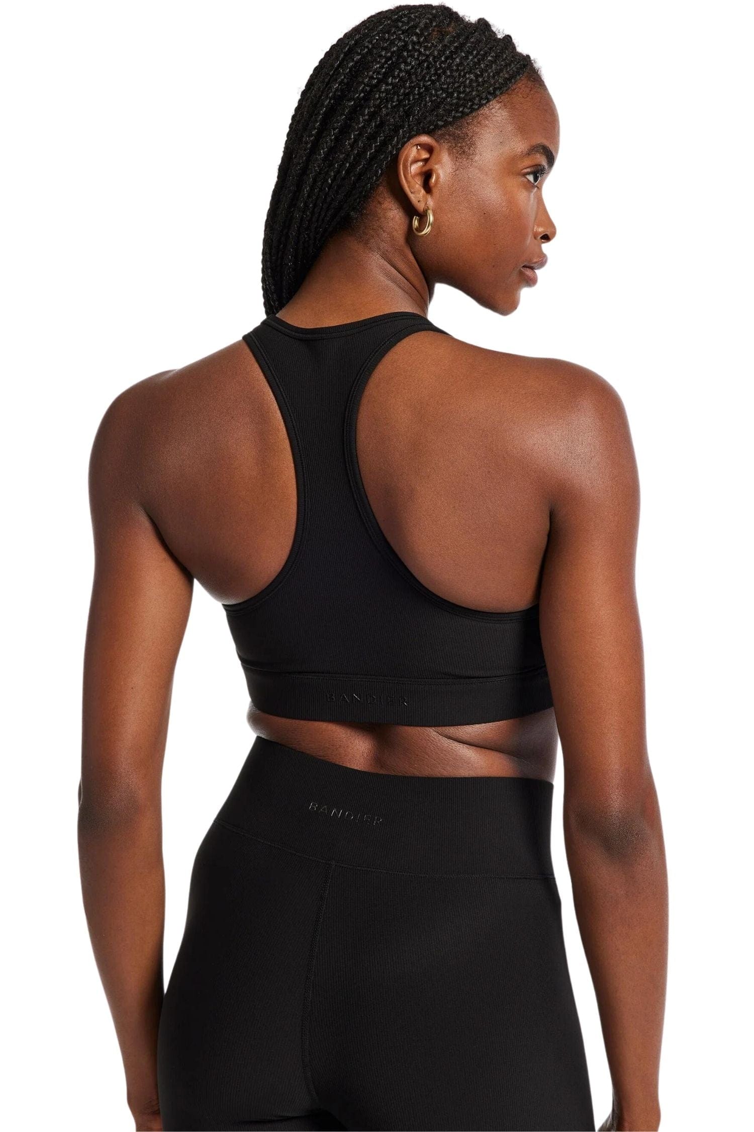 All Access By Bandier Center Stage Rib Bra Black