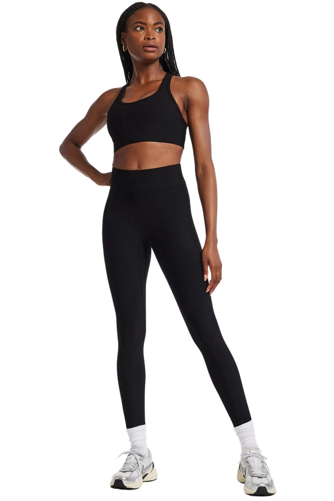 All Access By Bandier Center Stage Rib Legging Black