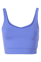 All Access By Bandier V-Neck Tempo Crop Bra Baja Blue