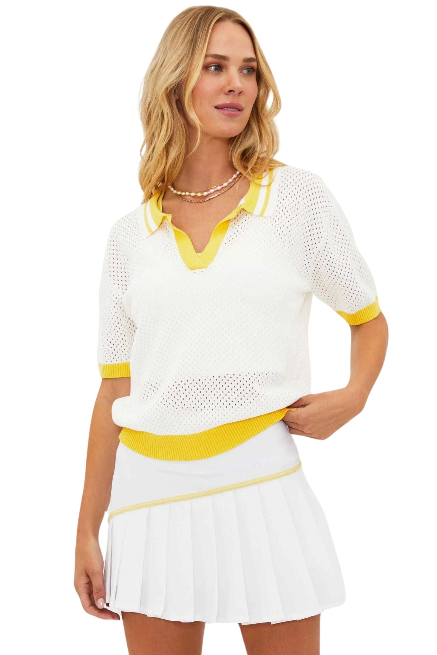 Beach Riot Giana Top White Sand