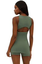 Beach Riot Olina Romper Queen Palm Waffle