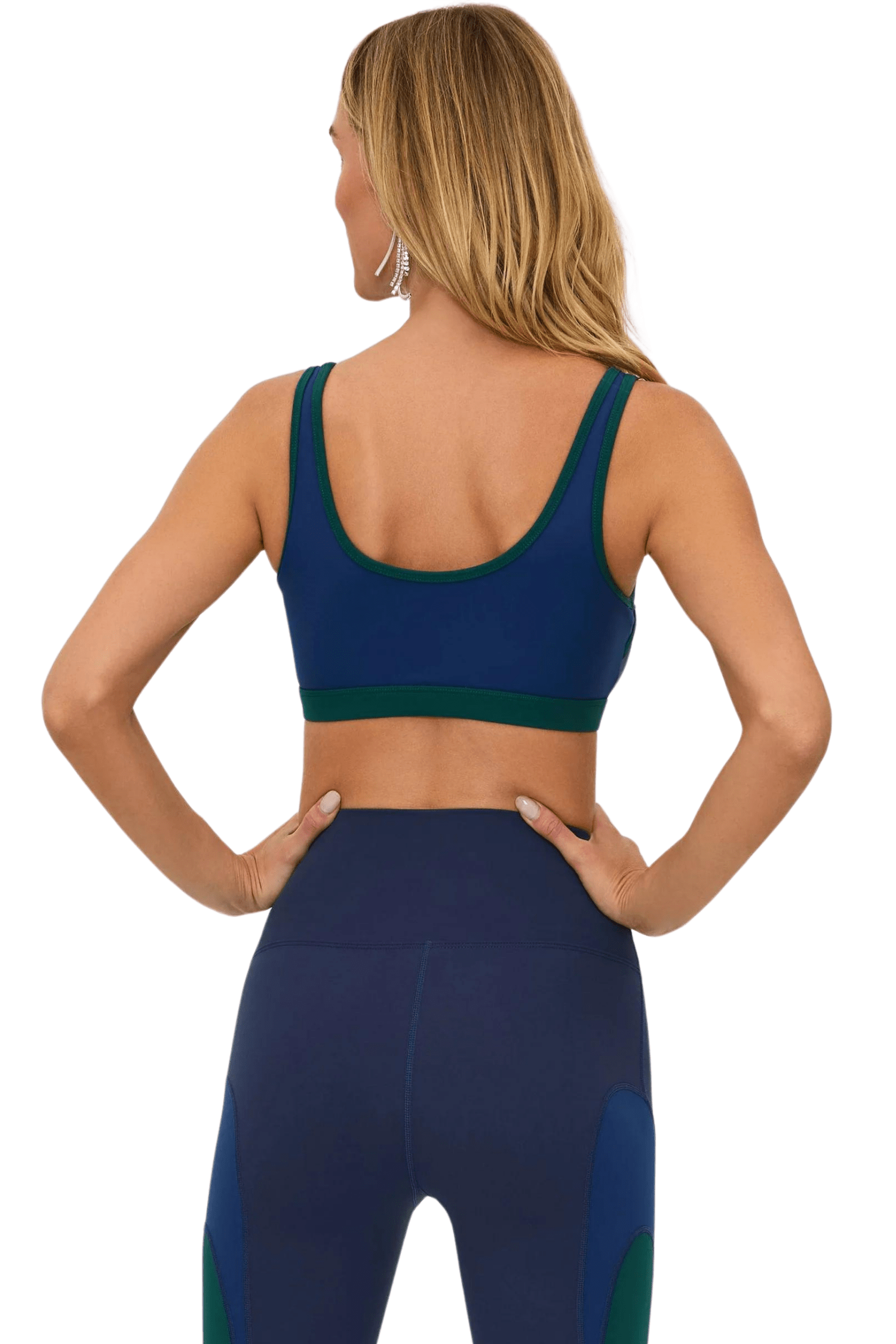 Beach Riot Moxie Top Wintergreen Colorblock