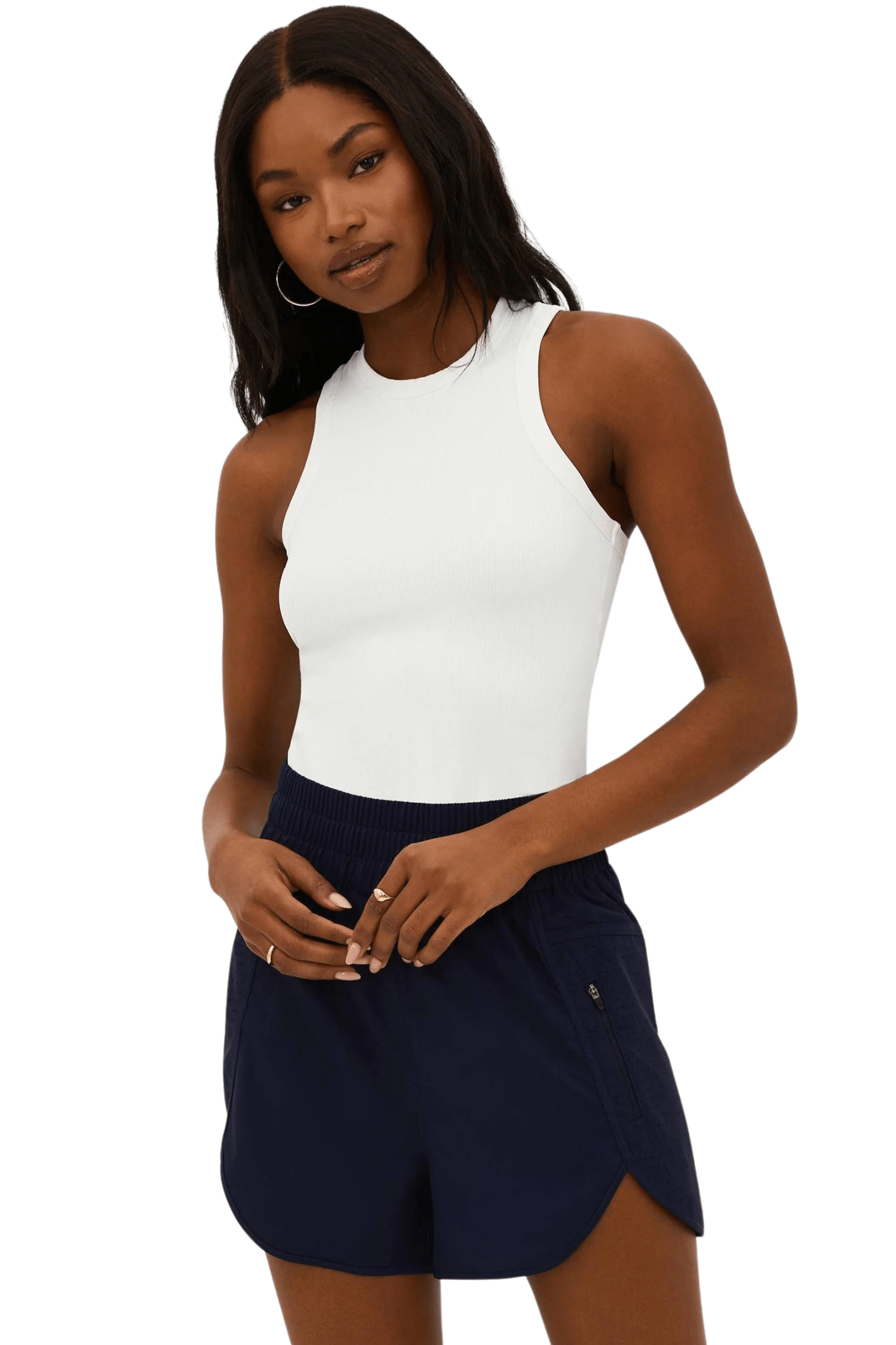 Beach Riot Donna Tank Top White