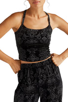 Beyond Yoga Slim Racerback Cropped Tank Black