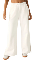 Beyond Yoga Open Ended Mid Rise Wide Leg Pant Fresh Snow