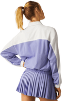 Beyond Yoga Colorblock Go Retro Jacket Periwinkle Cloud Heather/True White