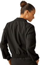 Beyond Yoga Status Pocket Sleeve Cropped Jacket Black